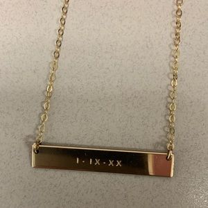 Made By Mary Gold Bar Necklace